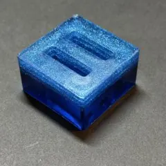 PR10 レジン リングスタンド 指輪置き 四角 スクエア ブルー ハンドメイド