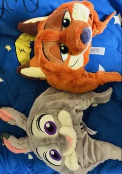 【上海ディズニー限定・極美品】ズートピア ニック ジュディ ファンキャップ 2点