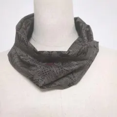 着物リメイク　大島紬（絹）ハンドメイド　スヌード　日焼け防止