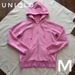 UNIQLO ユニクロ　スウェットフルジップパーカー　ピンク　M かわいい