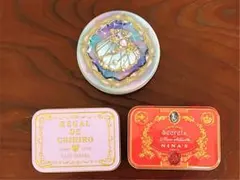 メリーチョコレート　ナハトラビュリント　ムッシェルシャーレ他　空き缶3個セットのサムネイル