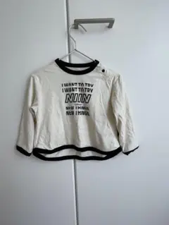 アイボリー 長袖カットソー 90