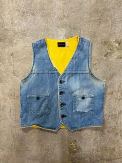 90s 裏ボア ヴィンテージ デニムベスト ヴィンテージ 古着