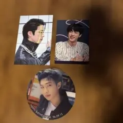 BTS 公式トレカ Proof ジン ＋ フォトカード・丸型カード 3枚セット