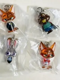 ズートピア めじるしアクセサリー 4種セット ニック ジュディ ニブル