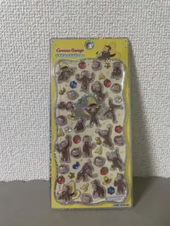おさるのジョージプチドロップステッカー　おさるのジョージボンボンドロップシール