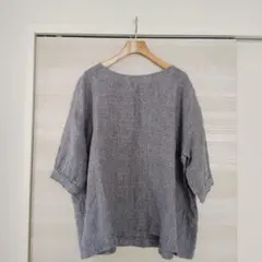 Atelier d'antan チェックリネンプルオーバーブラウスLinden - メルカリ