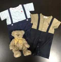 POLO baby オーバーオール風　ロンパース　70cm 2枚set