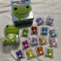 希少　廃盤　かえるのピクルス　ソフビセット　15体　貯金箱　指人形