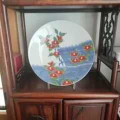 名工　十二代　今泉今右衛門　色鍋島　柴垣椿絵　額皿　飾皿　輪花形　大皿　九寸皿 2025年最新】色鍋島柴垣椿絵額皿の人気アイテム - メルカリ