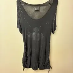 h.NAOTO NAOTO SEVEN ユニセックス半袖Tシャツ ブラックのサムネイル