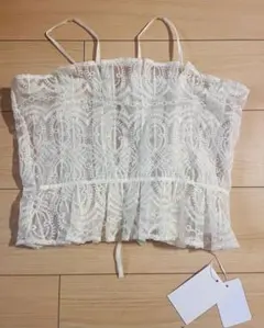 コーナーズ　刺繍オーガンジータックビスチェ