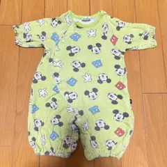baby doll ディズニー　ロンパース　ミッキー　黄緑　みどり　新生児