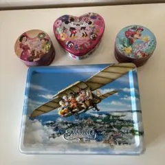 ディズニー　お菓子　空き缶　4個セット