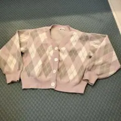 lovetoxic アーガイル柄カーディガンMサイズ