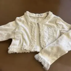 anyFAM フリルカーディガン 130サイズ ホワイト