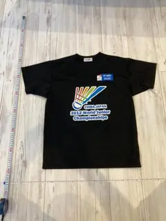 YONEX 2012 世界 ジュニア 選手権 シャツ S ブラック 千葉 日本製
