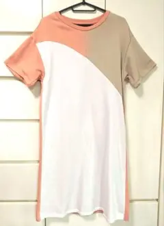 【美品】アルマーニエクスチェンジ 半袖ひざ丈ワンピース Sのサムネイル