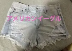 American Eagle ダメージデニム ショートパンツ　US4のサムネイル