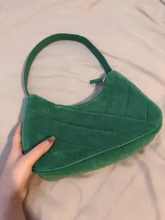 H&M グリーン テリー織 ハンドバッグのサムネイル
