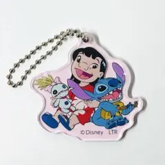 スティッチ アクリルキーホルダー オーマイカフェ リロ＆スティッチ ディズニー