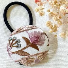 No.226】インド刺繍 くるみボタン38㎜ ヘアゴム 2個セット - メルカリ