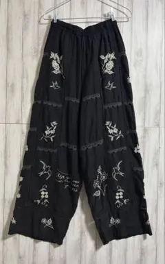 TODAYFUL】Embroidery Patchwork Trousers - メルカリ