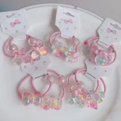 ヘアゴム　10本　ピンクキラキラ　ベビー　赤ちゃん　キッズ　子供　髪ゴム　髪留め