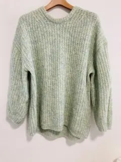 earth music&ecology グリーン　ニット 長袖