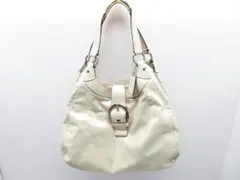 COACH コーチ レザー ショルダーバッグ 肩掛け F17092 ホワイト 白