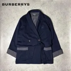 Burberrys バーバリーズ コモン柄 ガウン ウールコート ホースロゴ刺繍