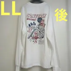 コンバース　LL　ロンT ホワイト　さわやか　かっこいい