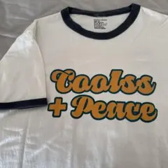 Coolss + Peace リンガーTシャツ ホワイト XL 日本製