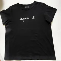 美品agnes b. ロゴTシャツ ブラックのサムネイル