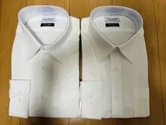 【新品未使用】AOKI ノンアイロン LES MUES ホワイトLL 2枚セット