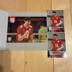 バレーボール男子日本代表 西山大翔　ポストカードコレクション　トレカセット