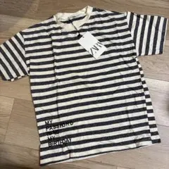 【新品未使用】ZARA ボーダーTシャツ　122cmのサムネイル