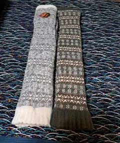 吸湿発熱裏起毛 レッグウォーマー2種