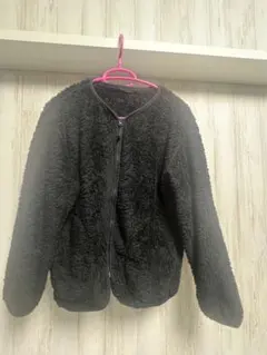 GU フリースジャケット 150cm 黒