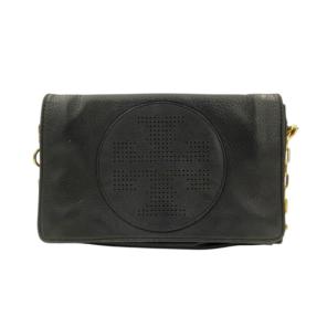 トリーバーチ チェーンウォレット ブラック ゴールド金具 ショルダーバッグ