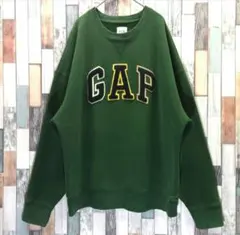 【レア】GAP　ギャップ　スウェット☆刺繍ロゴ　デカロゴ　ゆるだぼ　m8