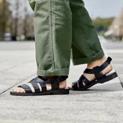 Paraboots パラブーツ レザーサンダル OUVEA 41 ブラック - メルカリ