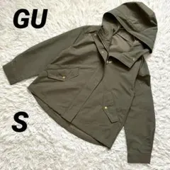 【ジーユー】 マウンテンパーカー 美品 フード付き ジップアップジャケット