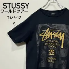 STUSSY ステューシー　ワールドツアーTシャツ　S