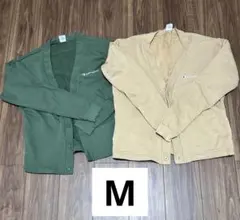 champion チャンピオン　スウェットカーディガン　M ベージュ　グリーン