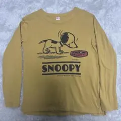 UNIQLOブランド「UT」スヌーピーがデザイン イエローの長袖Tシャツ １４０