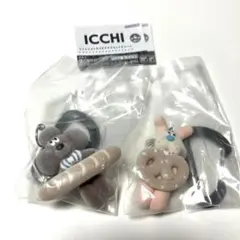 新品　 ICCHI ファッションカラナビマスコットチャーム　2個セット　匿名配送