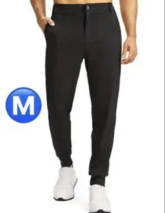 新品 ゴルフウェア ロングパンツ ジョガーパンツ メンズ ブラック Mサイズ