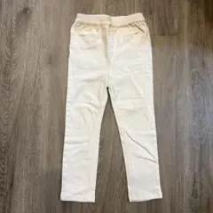 【美品】petit main アイボリー レギンス　110