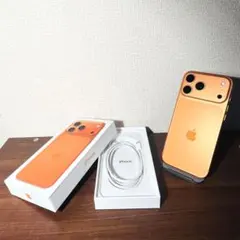 (超美品)iPhone17 pro max コズミックオレンジ